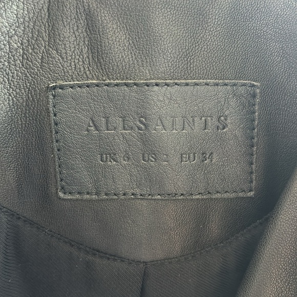 All Saints Leather Jacket - Picture 2 of 3